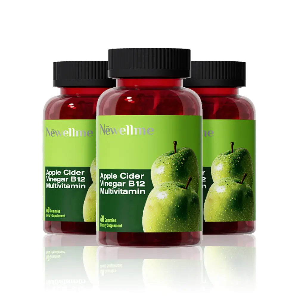 Apple Cider Vinegar Gummy VitaminsCount - Vitamin B12, Gelatin-Free, Gluten-Free, Vegan & Non-GMO,ACV Supplement | Apple Flavor Optimum Edible Dietary Fitness