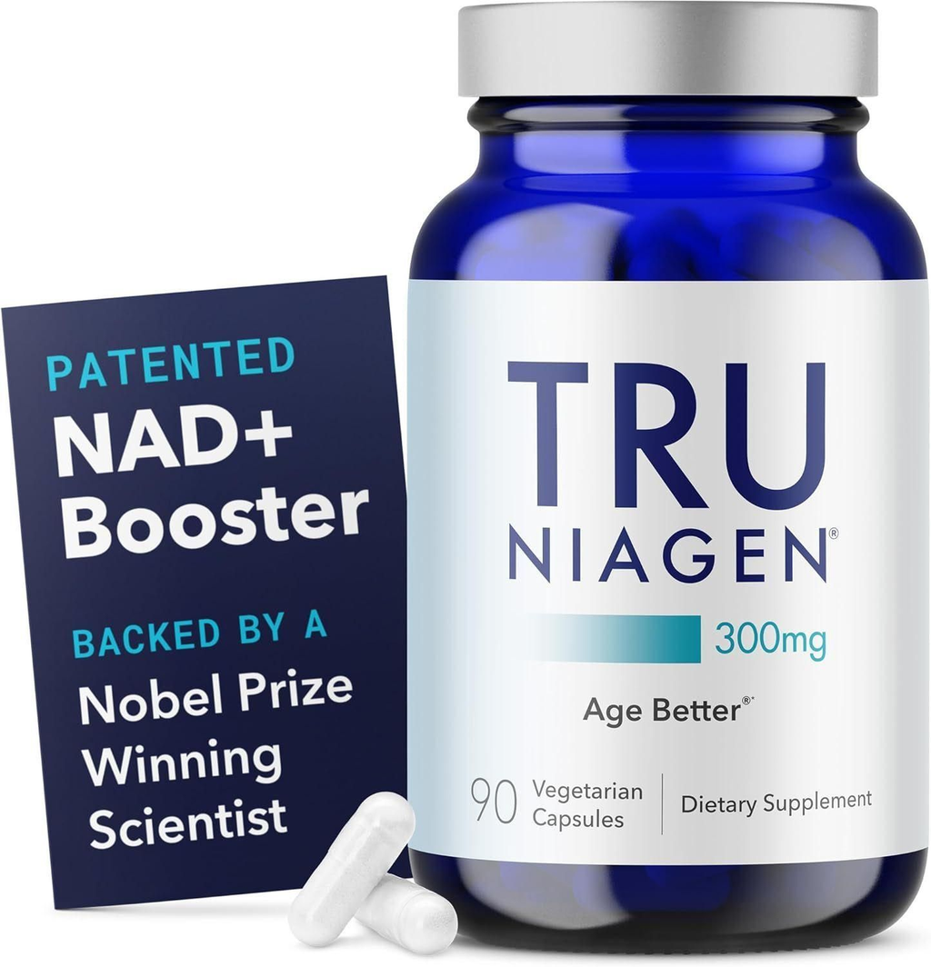 Tru Niagen 300mg - 30 ct | Capsules, Dietary Supplement | Clinically Proven NAD+ Booster