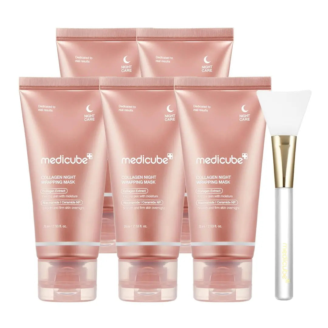 [medicube] Collagen Night Wrapping Mask : SLEEP, SHED, AND GLOW! Skincare Skin Repair Comfort Pink