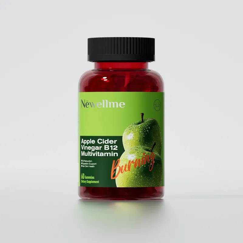 Apple Cider Vinegar Gummy VitaminsCount - Vitamin B12, Gelatin-Free, Gluten-Free, Vegan & Non-GMO,ACV Supplement | Apple Flavor Optimum Edible Dietary Fitness