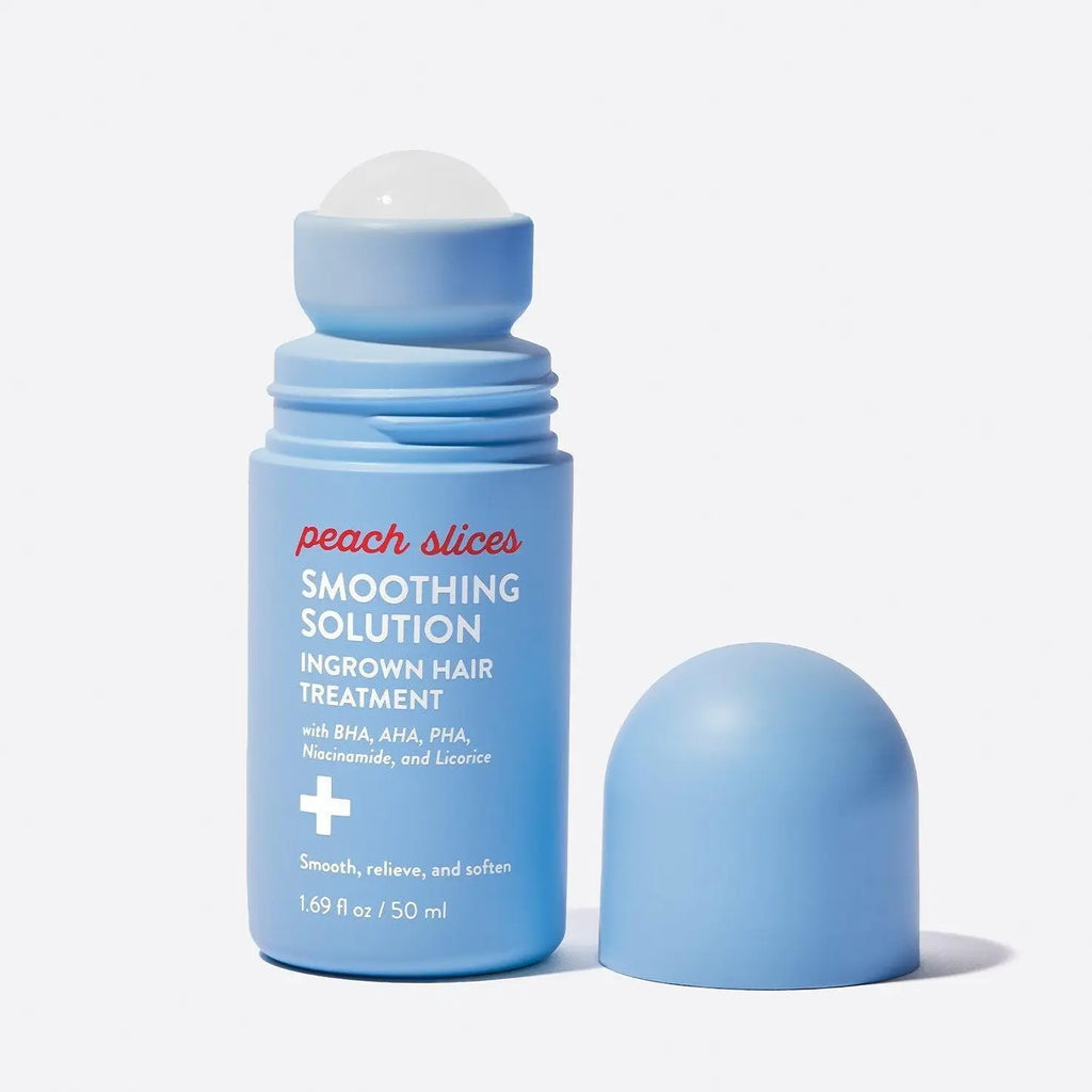 Peach Slices Smoothing Solution Ingrown Hair Treatment with Peach & Lily for Silky Smooth Bump-Free Skin