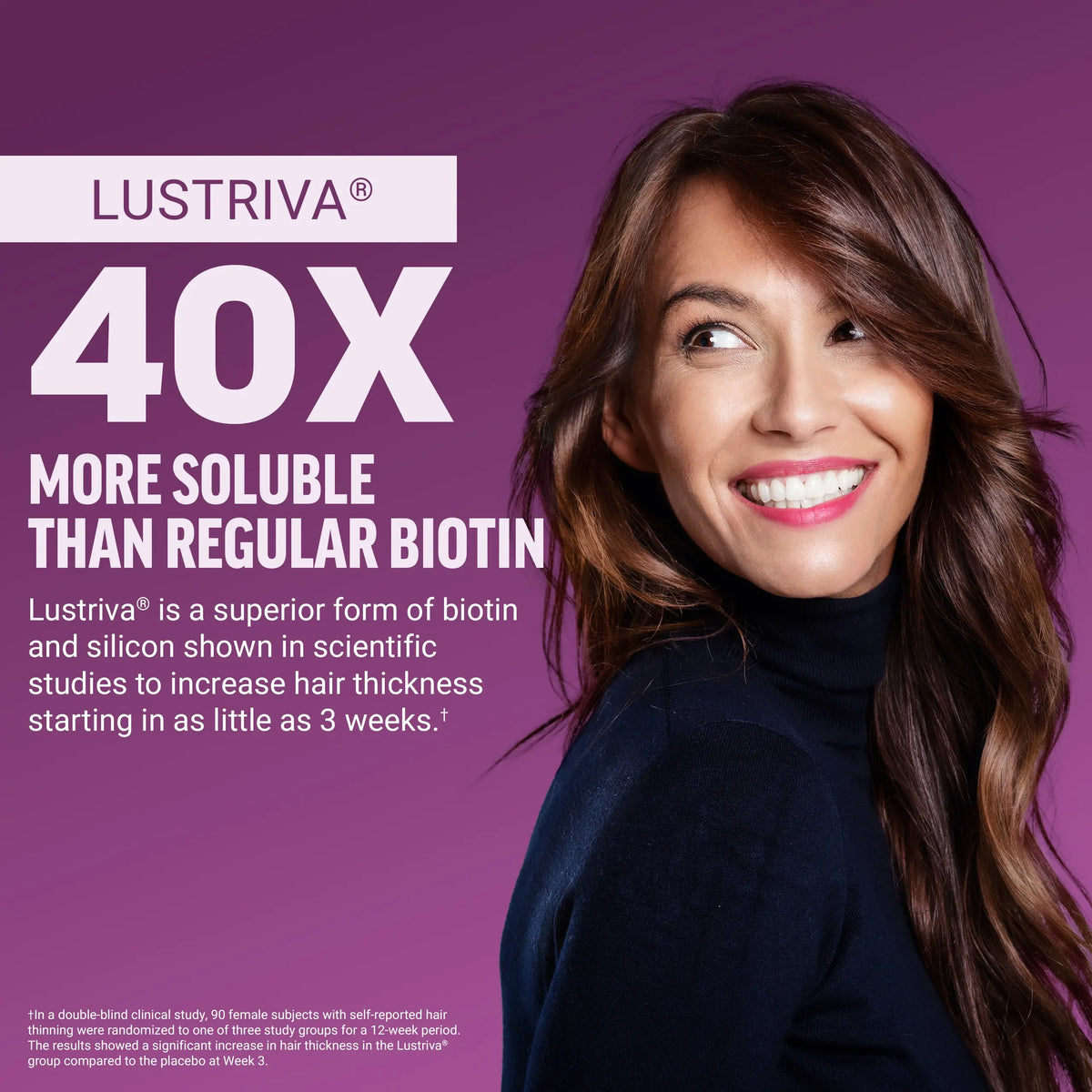 Force Factor Hair Growth Accelerator | Clinically Studied Lustriva for Thicker Stronger Hair, Biotin, Vit C & E, Mixed Berry Soft Chews or Capsules