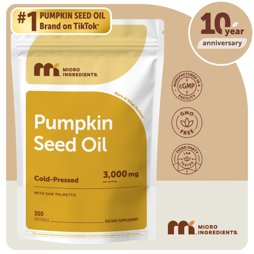 Micro Ingredients Pumpkin Seed Oil with Saw Palmetto Softgels