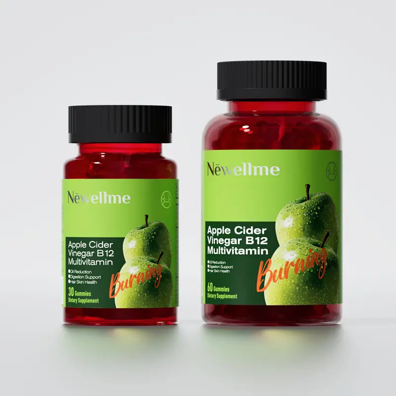Apple Cider Vinegar Gummy VitaminsCount - Vitamin B12, Gelatin-Free, Gluten-Free, Vegan & Non-GMO,ACV Supplement | Apple Flavor Optimum Edible Dietary Fitness