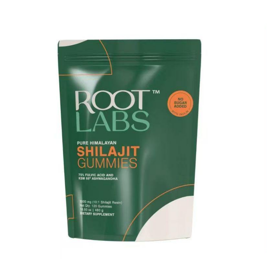 【upgraded version 120 PCS  Wrapped Chewables】Root Labs by Be Bodywise Pure  Himalayan Shilajit Gummies | With KSM 66 Ashwagandha & other herbs | No Added Sugar | 1 month pack | Edible Supplement