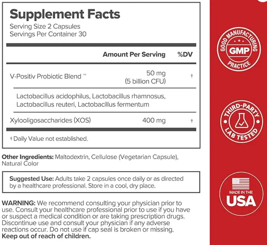URO Women's Probiotics - 60 Count (Pack of 1) - Prebiotic and Probiotic Capsules for Healthy pH Balance and Odor
