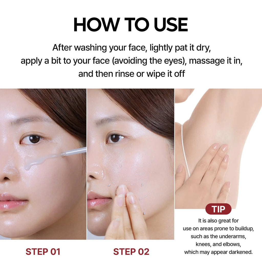 [Dr.Melaxin Official] Peel Shot Glow Rice Ampoule Duo - Peel Shot Gentle Exfoliator for Glowing, Smooth Skin | Blackhead Whitehead Care | Korean skincare