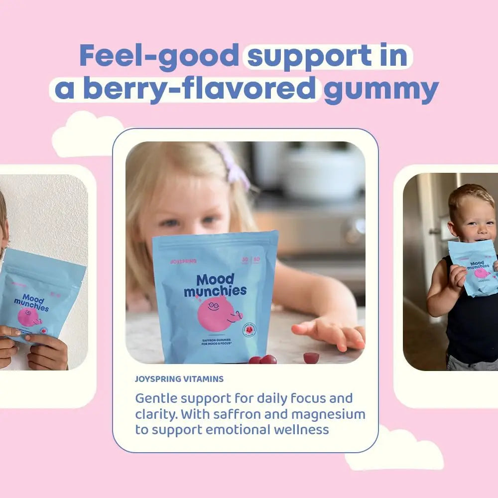 JoySpring Saffron Mood Munchies Gummies – Plant-Based Saffron Formula for Daily Wellness Designed to Support Mood and Focus