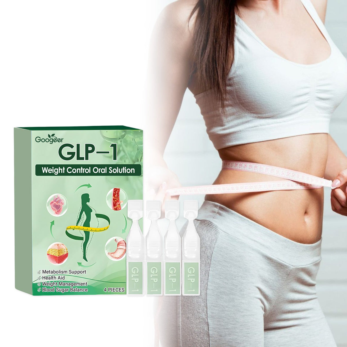 Natural Supplement, Liquid DropswithANaturalPlantExtracts, Gut & Digestivemmune &Energy Support,4Vials perBox. Dietary Healthcare