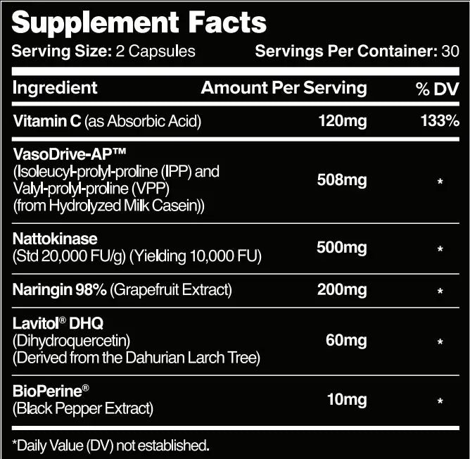 Leviathan Hemo Flow V3 Dietary Nutrition Capsules - Fitness Supplements for Blood Pressure Support, Heart Health, Blood Flow, Vasdrive-AP