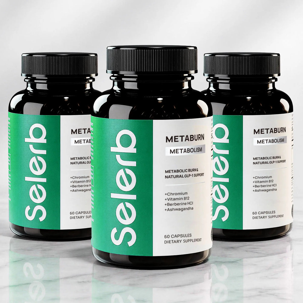 Selerb Metaburn for Daily Nutrient Support – With Chromium, Vitamin B12 & Berberine HCI – 60 Capsules TikTokShopBlackFriday