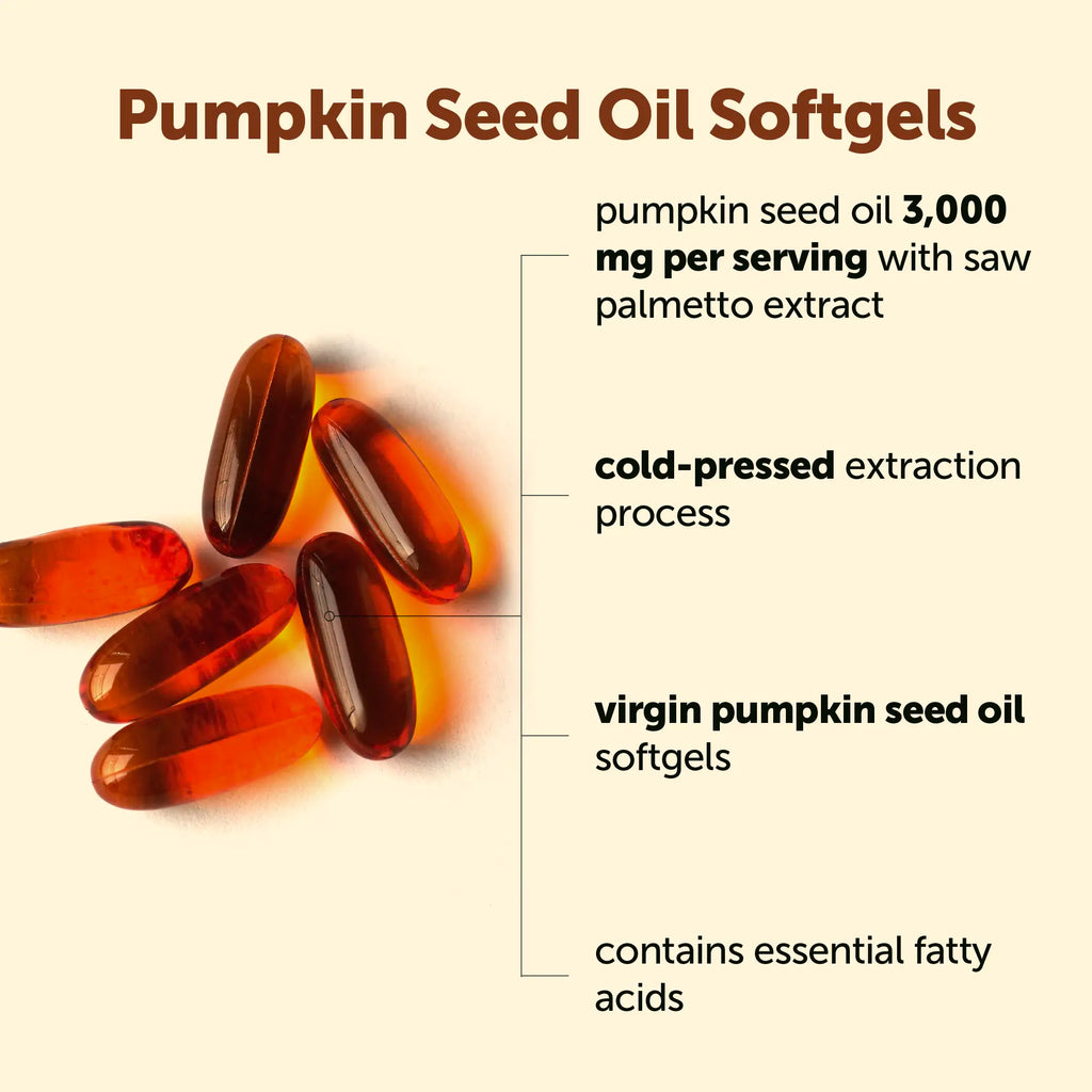 Micro Ingredients Pumpkin Seed Oil with Saw Palmetto Softgels