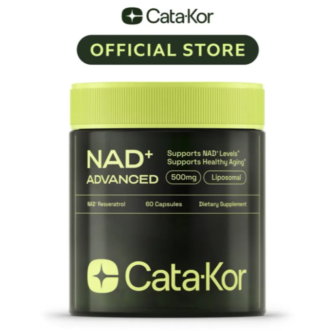 Cata-Kor NAD+ Advanced 500mg - NAD+ Supplement for Energy & Healthy Aging - 60 Count (30 Day Supply) - Previously known as Reus Research NR 900