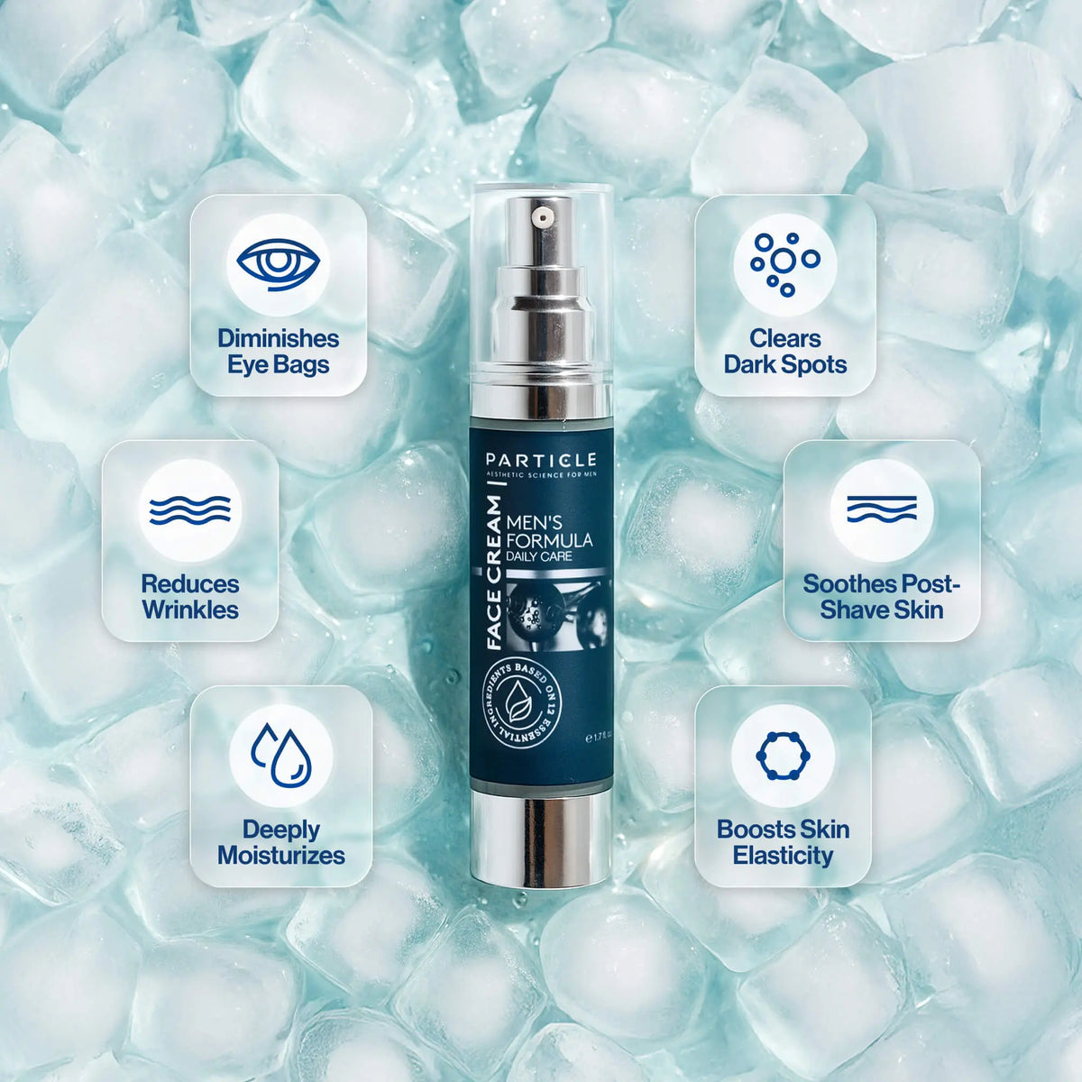 Particle 6-in-1 Anti-Aging Face Cream for Men | Daily Moisturizer & Hydrating Age Spot Remover Based on Advanced Dermatological Research