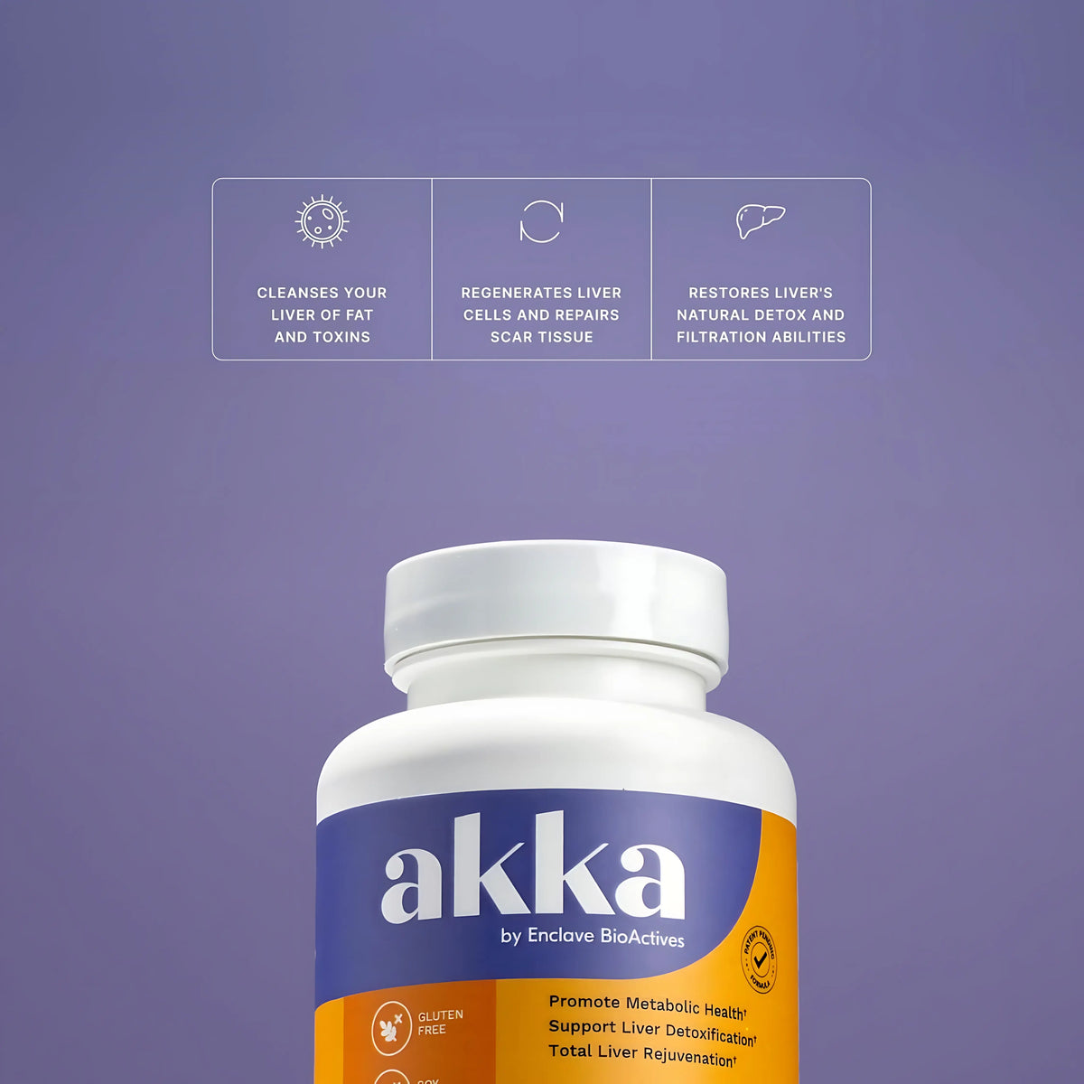 AKKA - Akkermansia Probiotic Liver Cleanse Detox & Repair - Liver Health Supplement for Energy, Digestion & Metabolism with Akkermansia Muciniphila (AKKA Superbiotics), Non-GMO, Gluten-Free, 60 Caps
