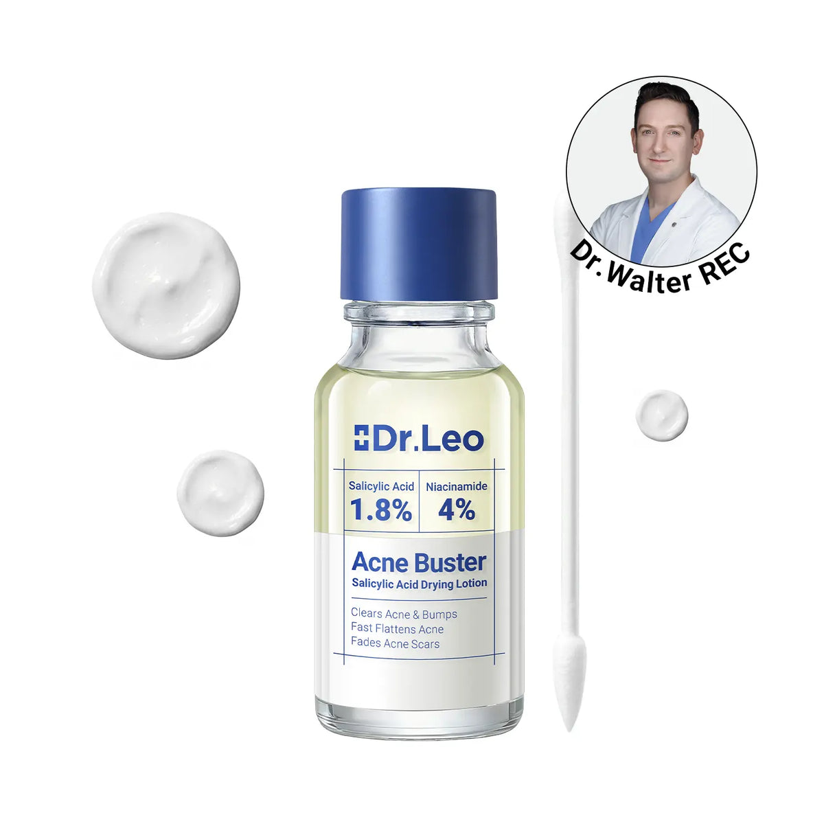 Dr.Leo Drying Lotion | Pimple Treatment & Body Acne Treatment | Visibly Shrinks Pimples in 24 Hours & Helps Fade Acne Marks in 7 Days | With 1.8%25 Encapsulated Salicylic Acid, 4%25 Niacinamide & 10%25 Sulfur (20ml) #mothersdaygift #Summervibes