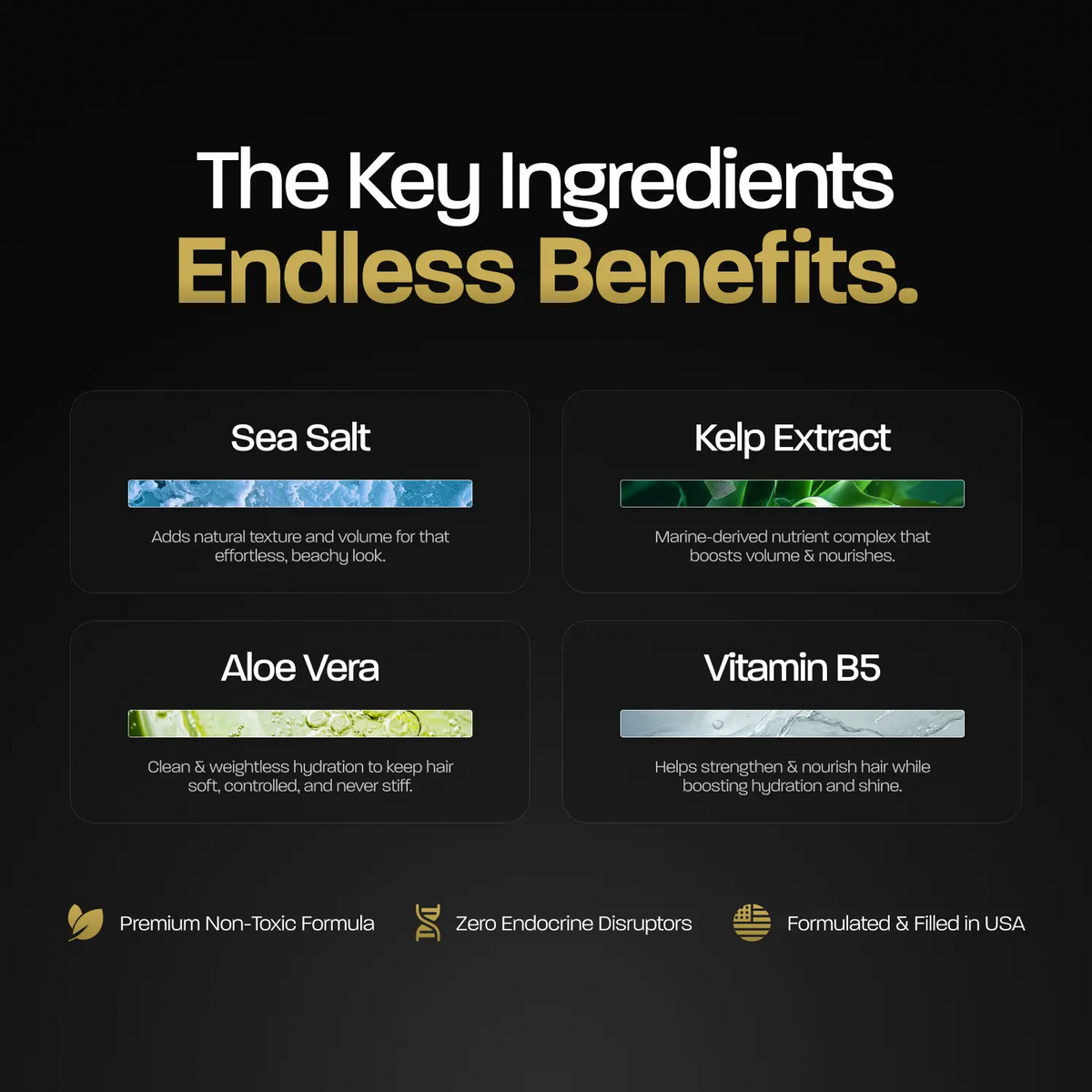 BASED Sea Salt Spray | Instant Volume & Texture | Infused with Kelp Extract & Vitamin B5 | Simple, Effective, BASED.