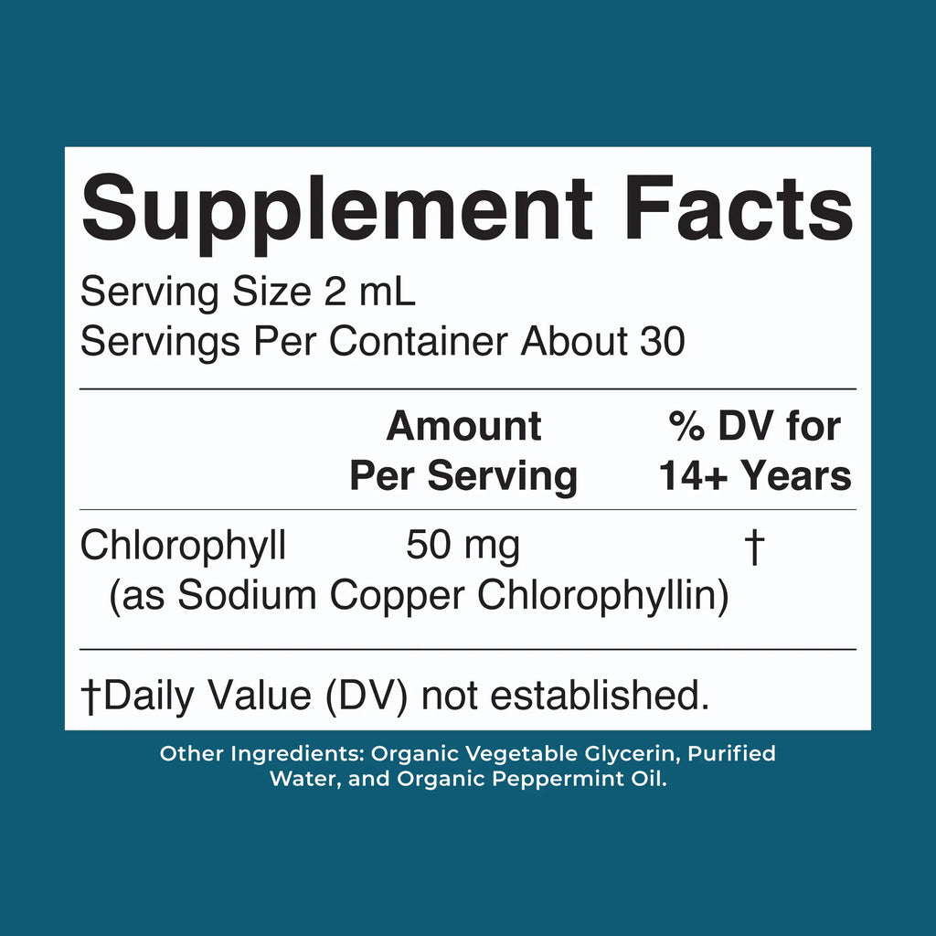 MaryRuth's Vegan Chlorophyll Liquid Drops - Non-Diluted Liquid Chlorophyll - Mulberry Derived Supplement - Non-GMO - Delicious Minty Flavor - 2 Fl Oz