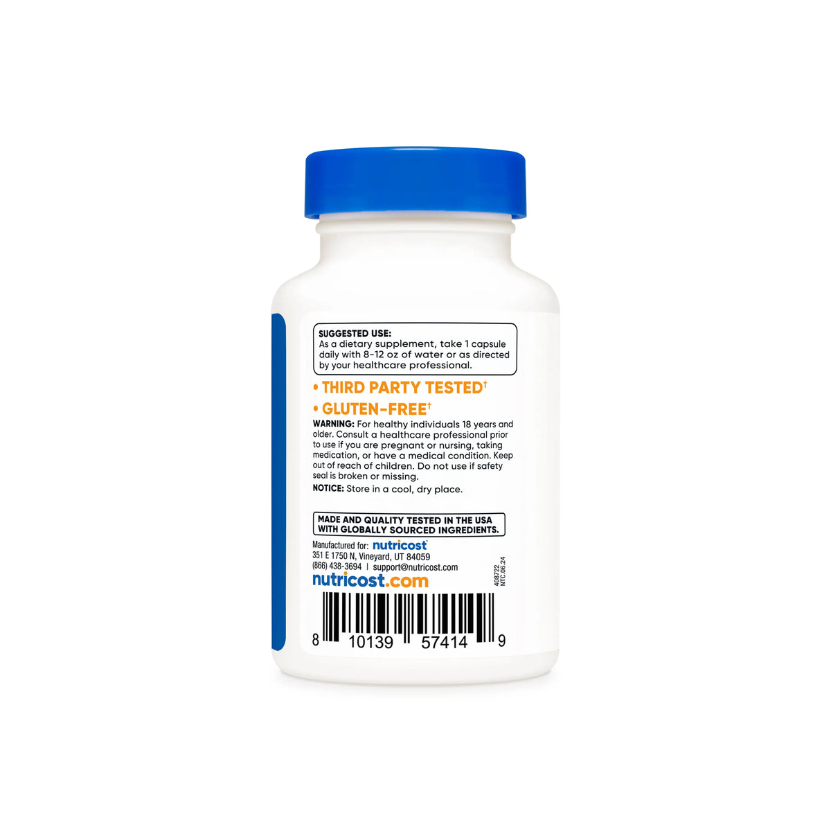 Nutricost N-Acetyl L-Cysteine (NAC) Supplement Capsules