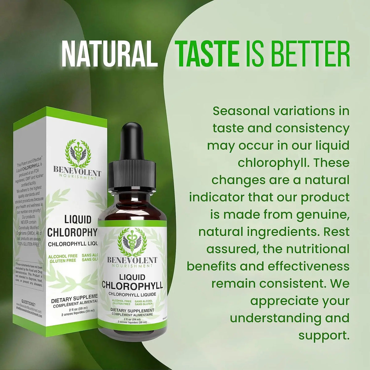Liquid Chlorophyll Drops (4 Month Supply) Healthcare Supplement - Natural Deodorant and Detox - Gut Support Healthcare Liver