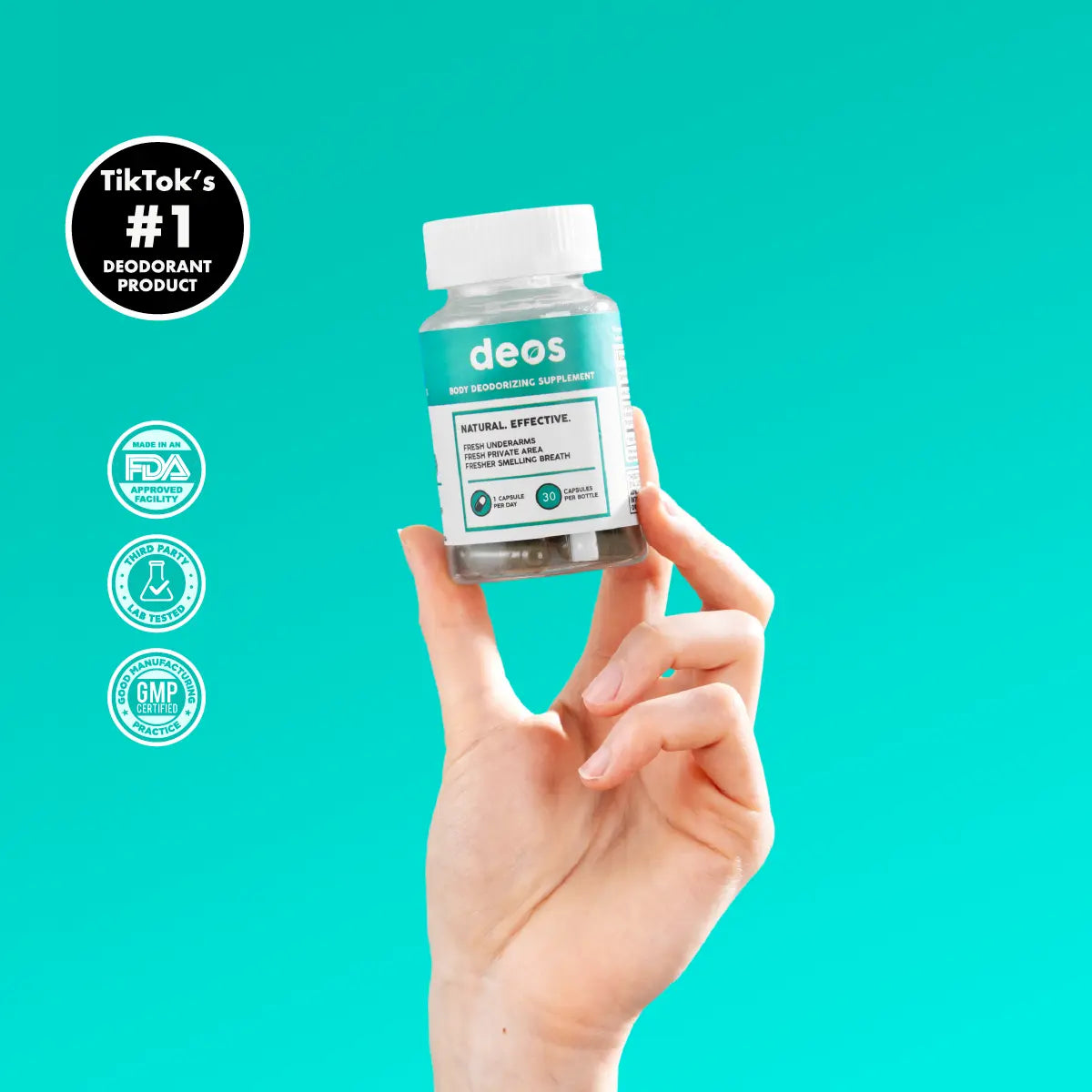Full Body Deodorant Supplement | DEOS Internal Deodorant Full Body | Multi Pack