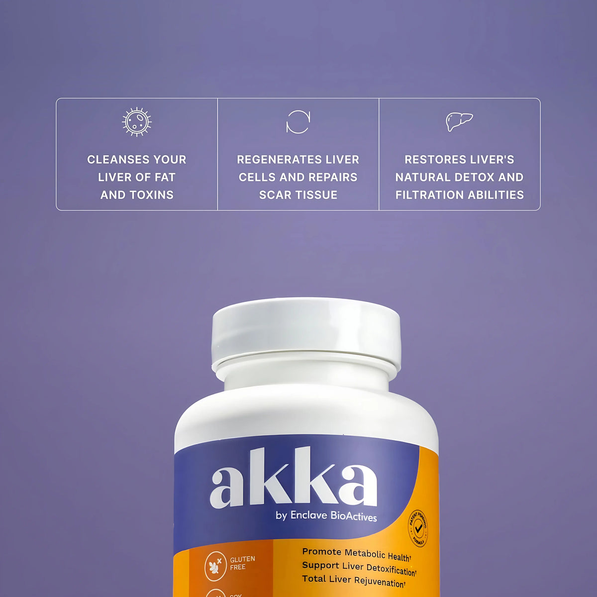 AKKA - Akkermansia Probiotic Liver Cleanse Detox & Repair - Liver Health Supplement for Energy, Digestion & Metabolism with Akkermansia Muciniphila (AKKA Superbiotics), Non-GMO, Gluten-Free, 60 Caps