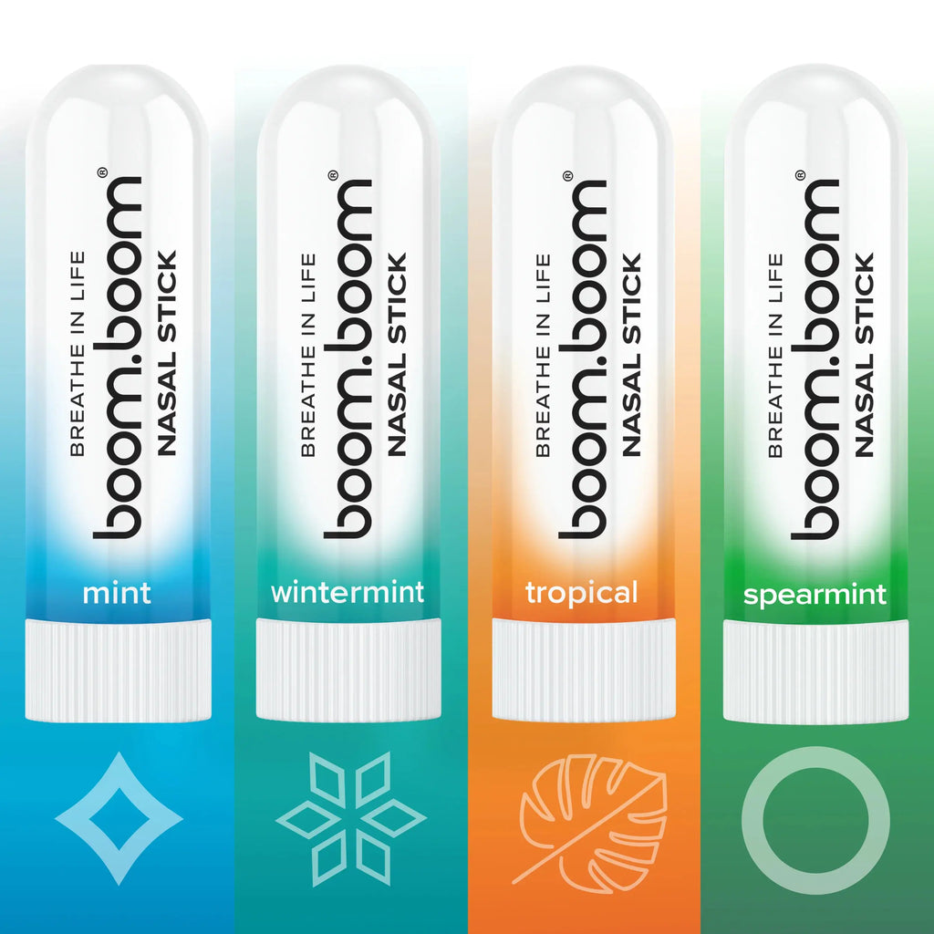 BoomBoom Nasal Stick: Free Your Nose | Featured on Shark Tank | Powerful Essential Oils with Vapor Flow Technology | Breathe In Life