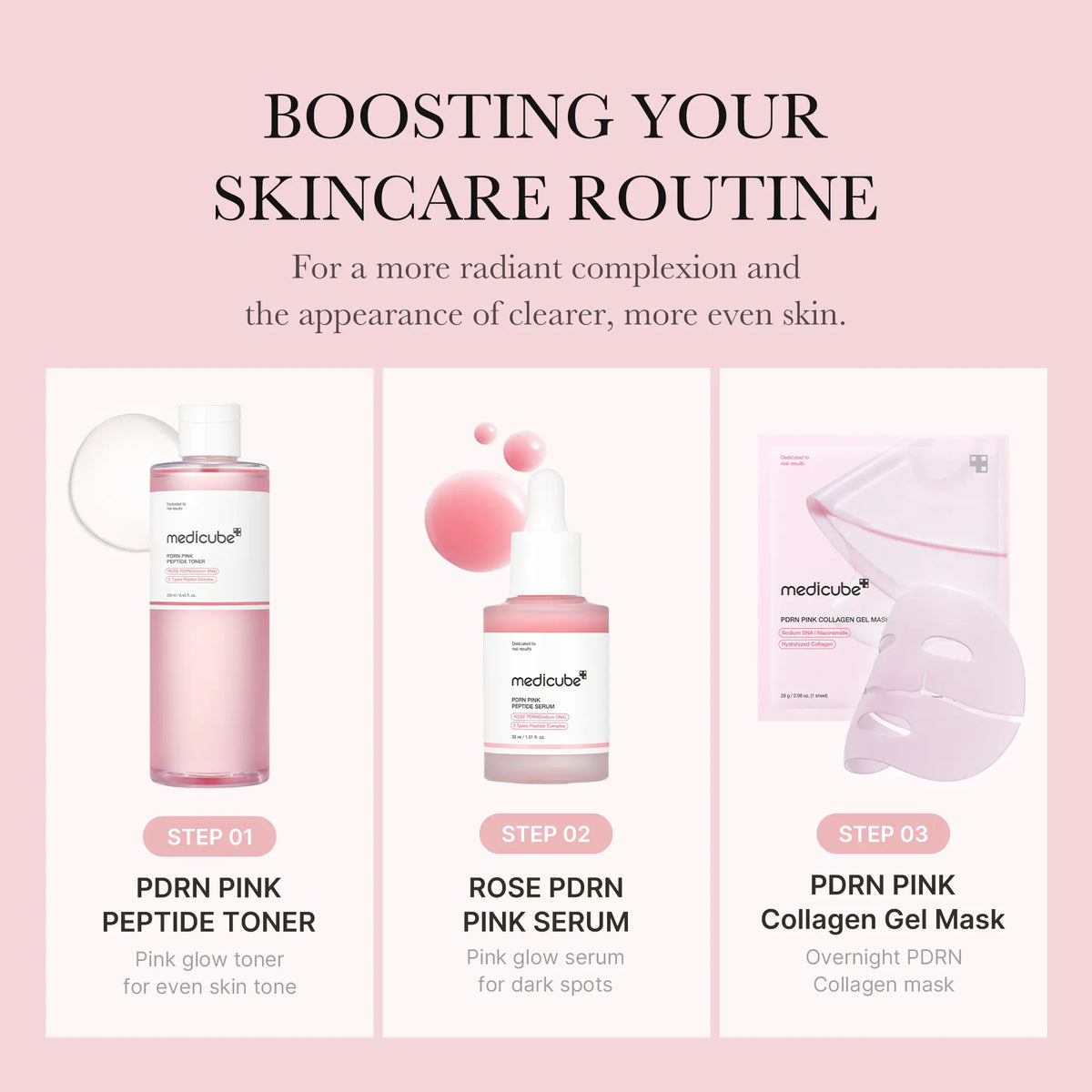 [medicube] PDRN Pink Cica Soothing Toner I Pink Glow Toner I Salmon DNA, Salmon PDRN, Hydrating, Moisturizing, Uneven Tone, Korean Skincare