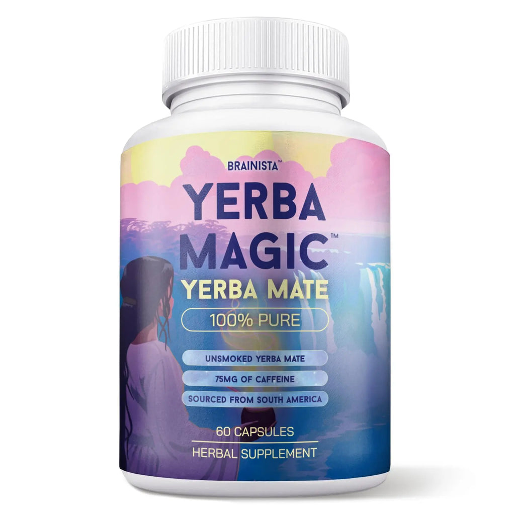 Yerba Magic Capsules – Pure Yerba Mate & 5-in-1 Superblend | Clean Natural Energy | Dietary Supplement | 60 Capsules Fitness Edible