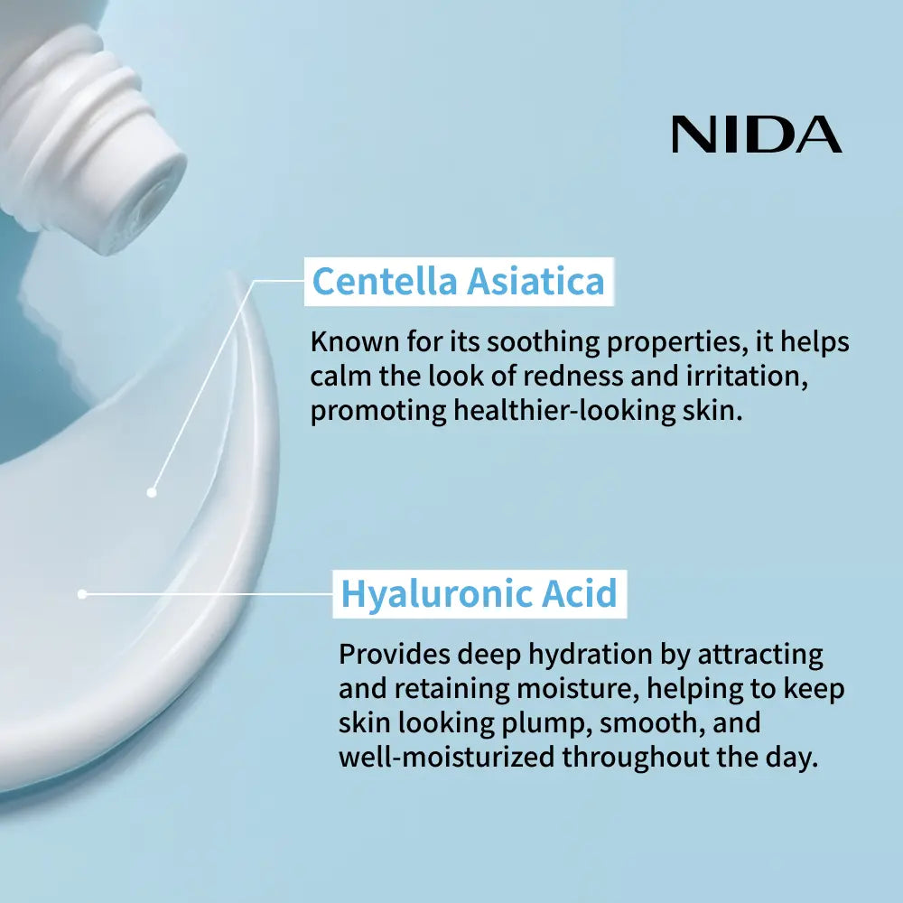 NIDA Youthful Formula Ultimate Moisturizing Cream (100mL) / Collagen, Niacinamide, Centella Asiatica, Hyaluronic Acid / Wrinkles, Dark Spots, Skincare Hydrating Daily Moisturizer Moisture Hydrate