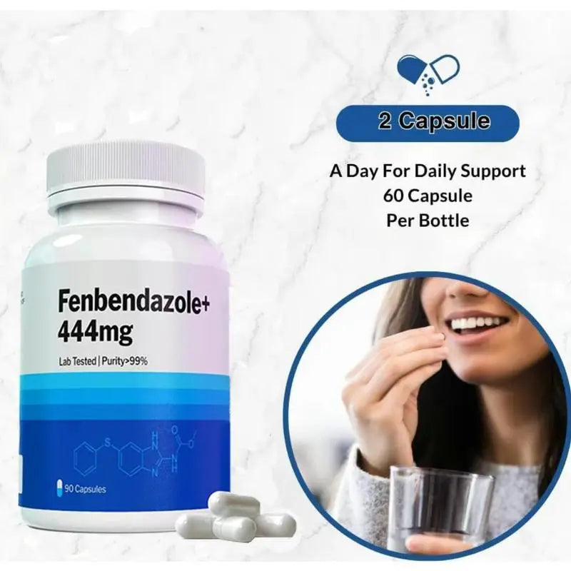 Fenben Fenbendazole 444mg 90 Count 99%25 Purity Lab Tested Supplement for Dietary Fitness