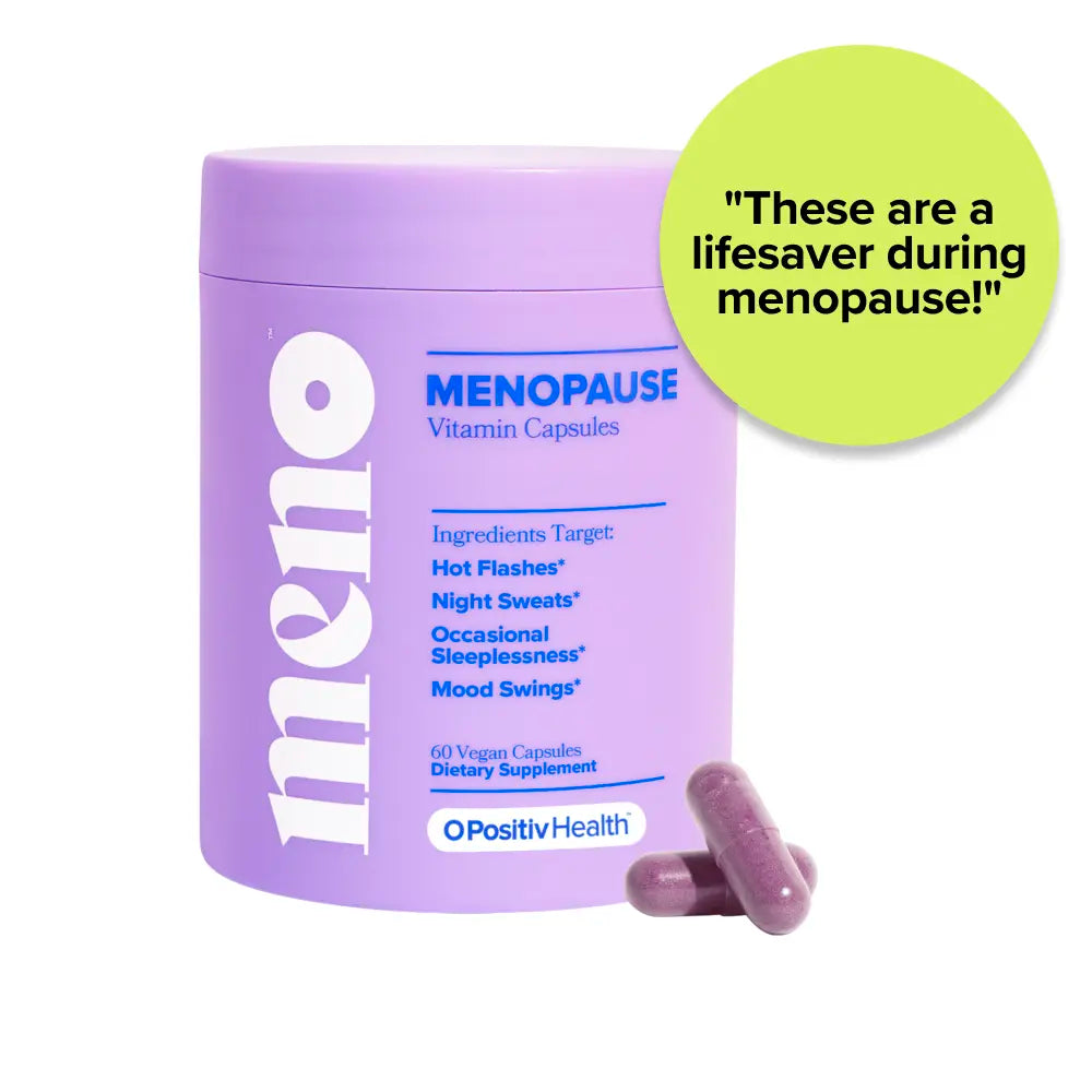 MENO Vitamins for Menopause, 30 Servings (Pack of 1) - Menopause Supplements for Women with Black Cohosh & Ashwagandha KSM-66 - Helps Alleviate Hot Flashes, Night Sweats, & Mood Swings