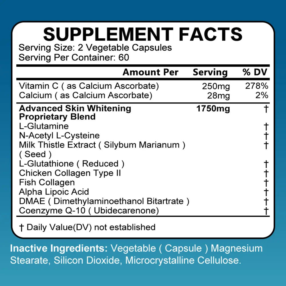 Daitea NAC + Glutathione Health Supplement, Supports Liver Health, Supports Skin Health,120 Capsules