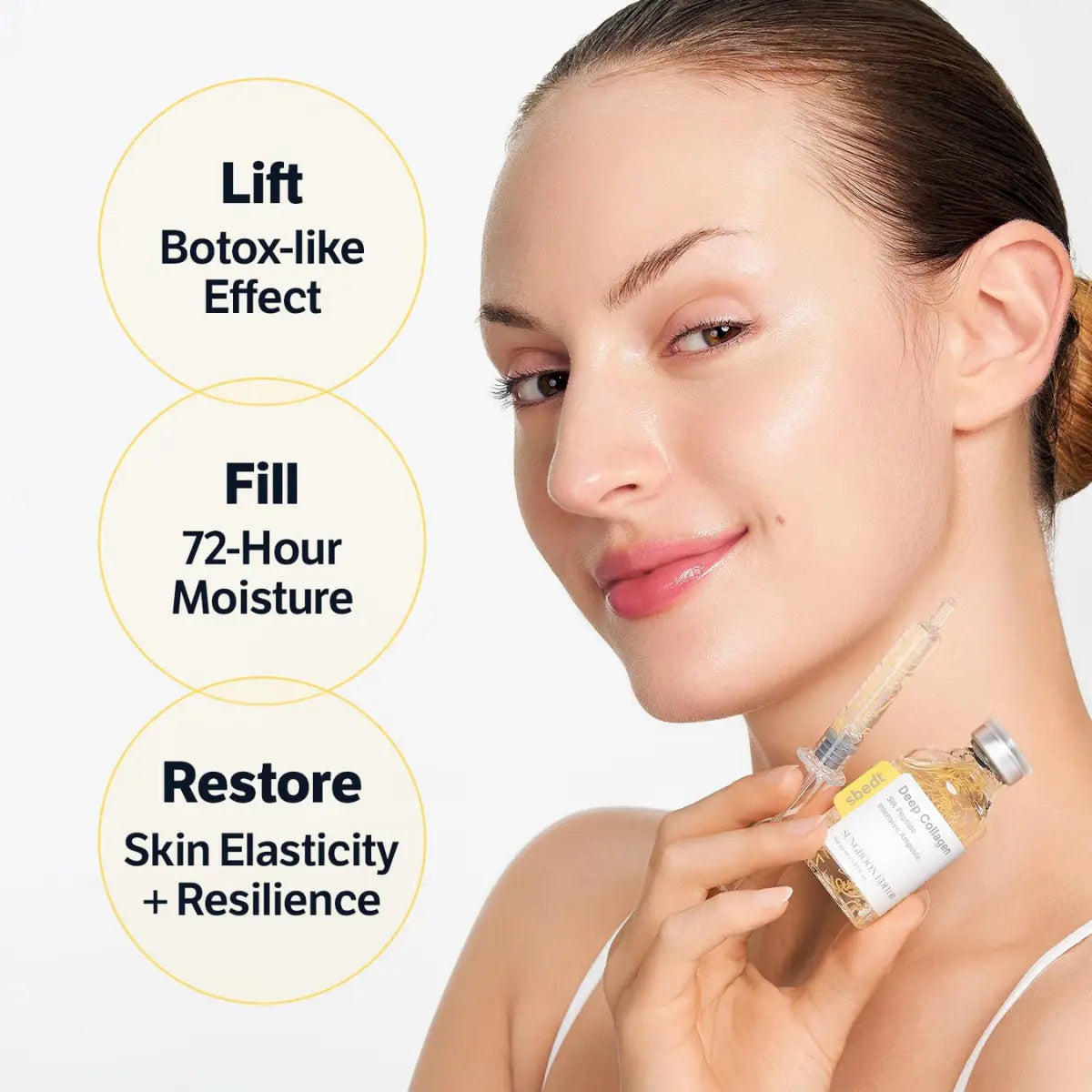 [Sungboon] Silk Collagen & Peptide Face-Lift Duo Tiktok Exclusive – Ampoule + Serum with 8 types Hyaluronic Acid for wrinkles & fine lines | Gift set Firming, Moisturizing, Collagen Boosting, Anti aging Korean Home for all skin types Daily Restore