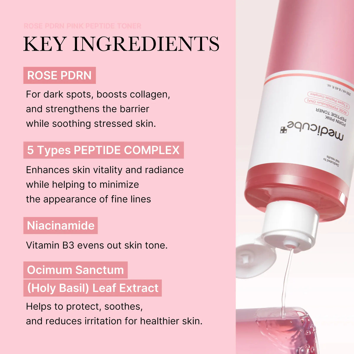 [medicube] PDRN Pink Cica Soothing Toner I Pink Glow Toner I Salmon DNA, Salmon PDRN, Hydrating, Moisturizing, Uneven Tone, Korean Skincare