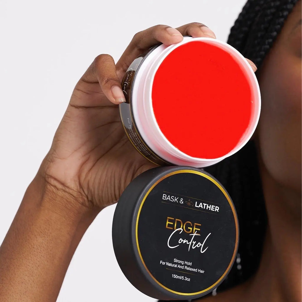 STRONG HOLD- THICK EDGES- EDGE CONTROL BASK AND LATHER Gel Haircare strong  edge