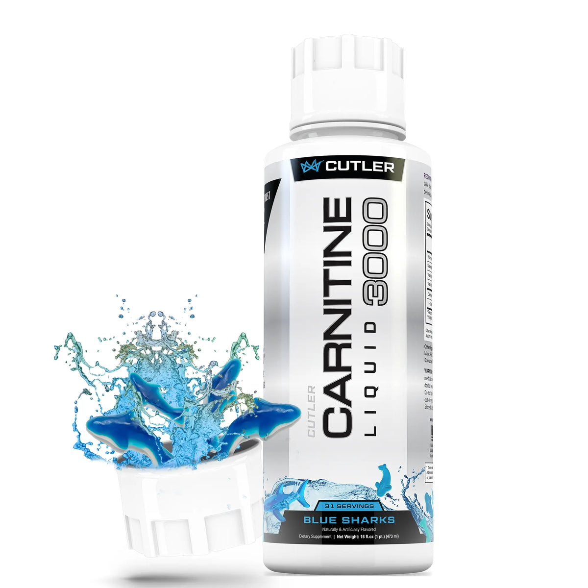 Cutler Nutrition Liquid Carnitine 3000 for Energy and Recovery Support Dietary Fitness Supplement Edible Healthcare Vitamin