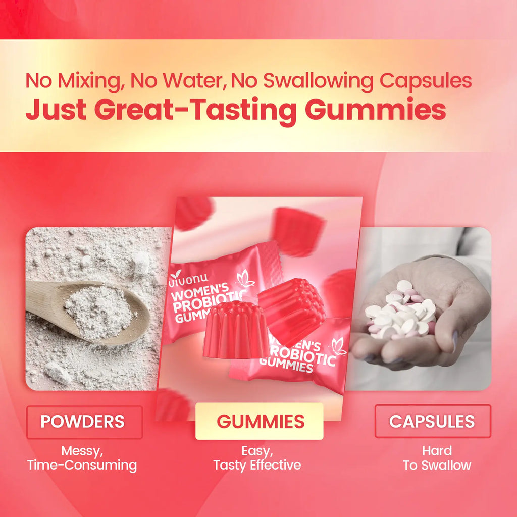 Cranberry Probiotic Gummies | Targeting Body Odor, Women's Health, and Body Balance | Vegan (60 Gummies per Pack) SummerVibes