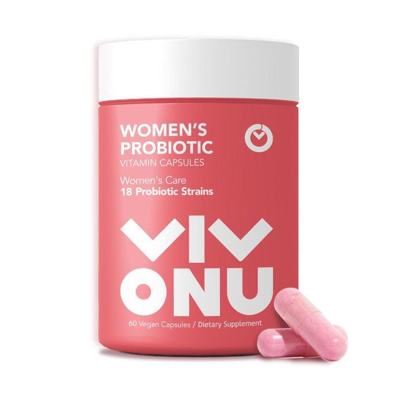 VivoNu Women's Probiotic,Prebiotics & Lactobacillus Probiotic Blend,60 Billion CFUs,18 Strains,Help Women's Health,Boost Immune,Digestive,Gut,Promote Healthy Vaginal Odor & Vaginal Flora