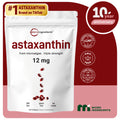 Micro Ingredients Astaxanthin 12mg, 120 softgels, tanning pills, Strength Carotenoids Skin Supplement w. 100%25 Natural Astaxanthin from MicroAlgae