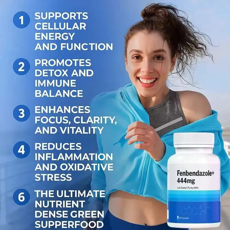 Fenben Fenbendazole 444mg 90 Count 99%25 Purity Lab Tested Supplement for Dietary Fitness