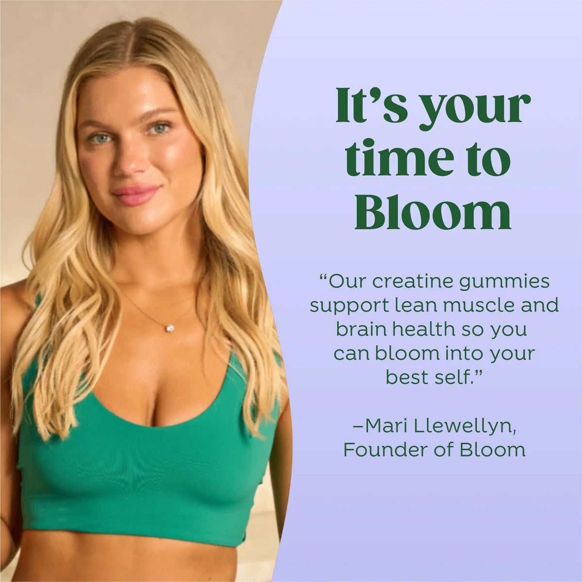 Bloom Nutrition Creatine Gummies -  Energy, Cognitive Health & Post-Workout Muscle Recovery Promotes & Muscle Improves - Creatine for Women