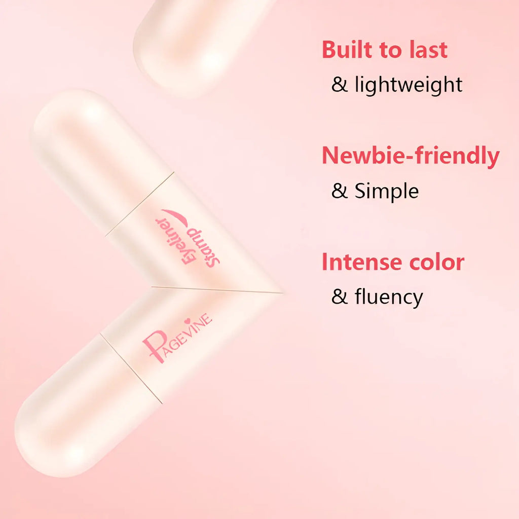 Rotating Eyeliner Stamp Pen – Dual-Head Design with Wing Stamp, Quick-Dry, Long-Lasting, Smudge-Proof for Easy Cat Eye, Sharp Winged Lines & All-Day Makeup Wear - Beginner Friendly Everyday Makeup Tool for Women, Women's cosmetics, Makeup tools.