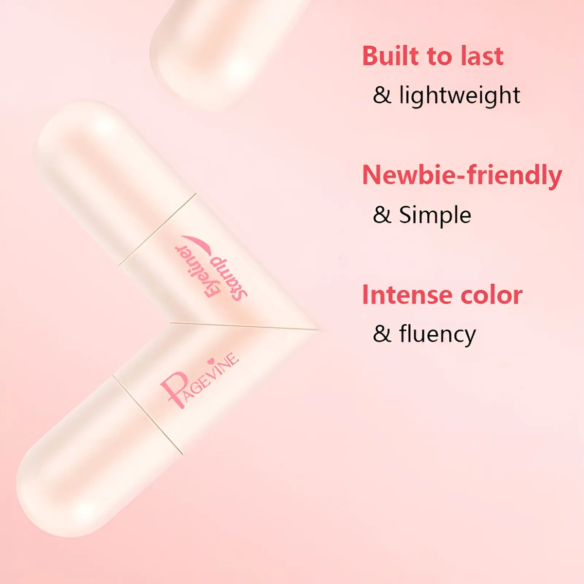 Rotating Eyeliner Stamp Pen – Dual-Head Design with Wing Stamp, Quick-Dry, Long-Lasting, Smudge-Proof for Easy Cat Eye, Sharp Winged Lines & All-Day Makeup Wear - Beginner Friendly Everyday Makeup Tool for Women, Women's cosmetics, Makeup tools.