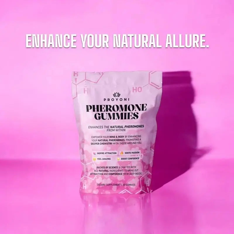 Pheromone Gummies - Enhances Your Natural Pheromones From Within - 60 Count Mixed Berry Flavor | Feminine Gummies | probiotic for women | Non-Gmo
