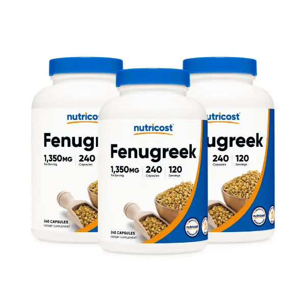 Nutricost Fenugreek Capsules Supplement - 240 Capsules