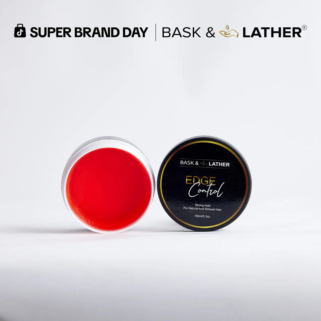 STRONG HOLD- THICK EDGES- EDGE CONTROL BASK AND LATHER Gel Haircare strong  edge