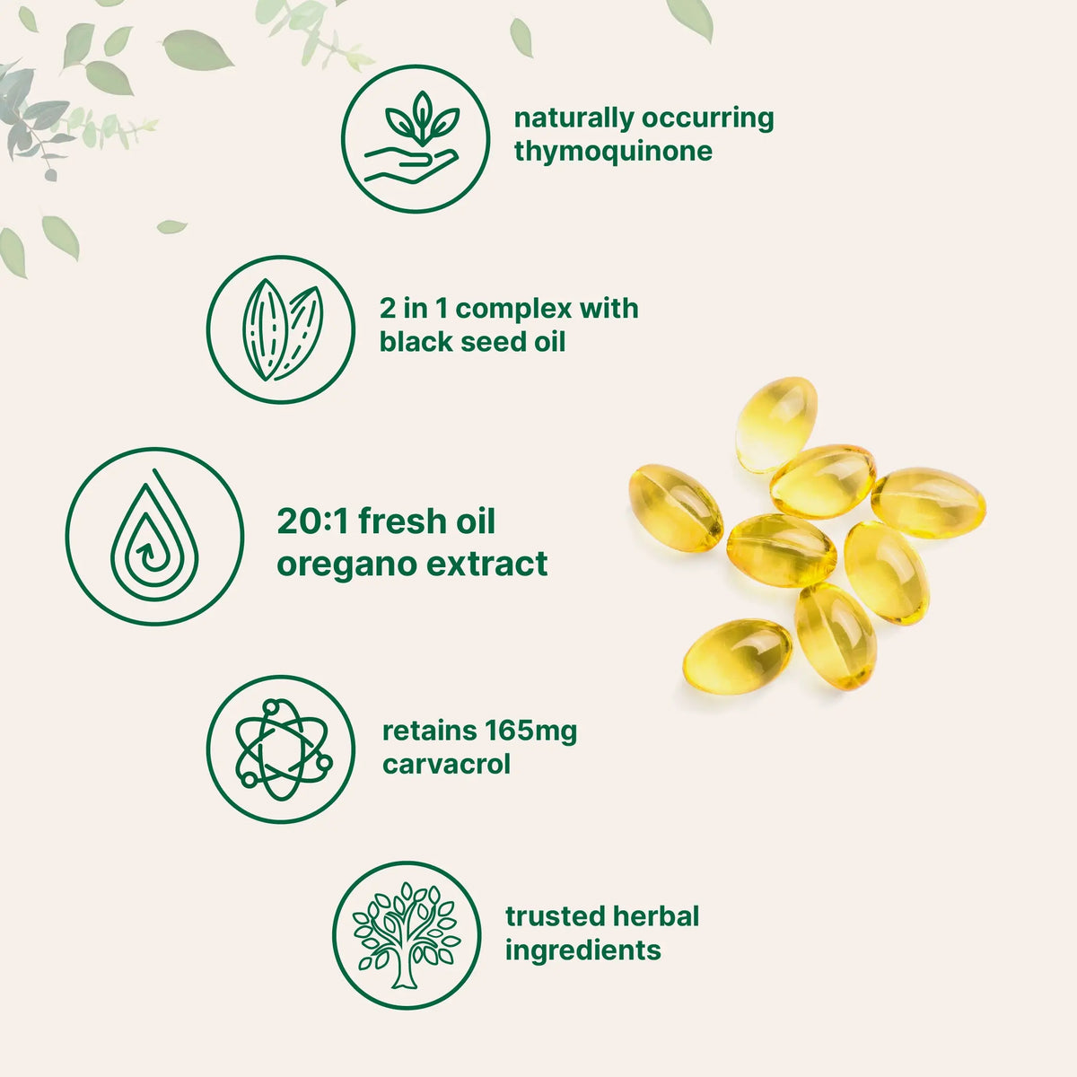 Micro Ingredients Oregano Oil with Black Seed Oil, 150/300 Softgel, 4X Strength Carvacrol & Thymoquinone | Plant Based, Non-GMO