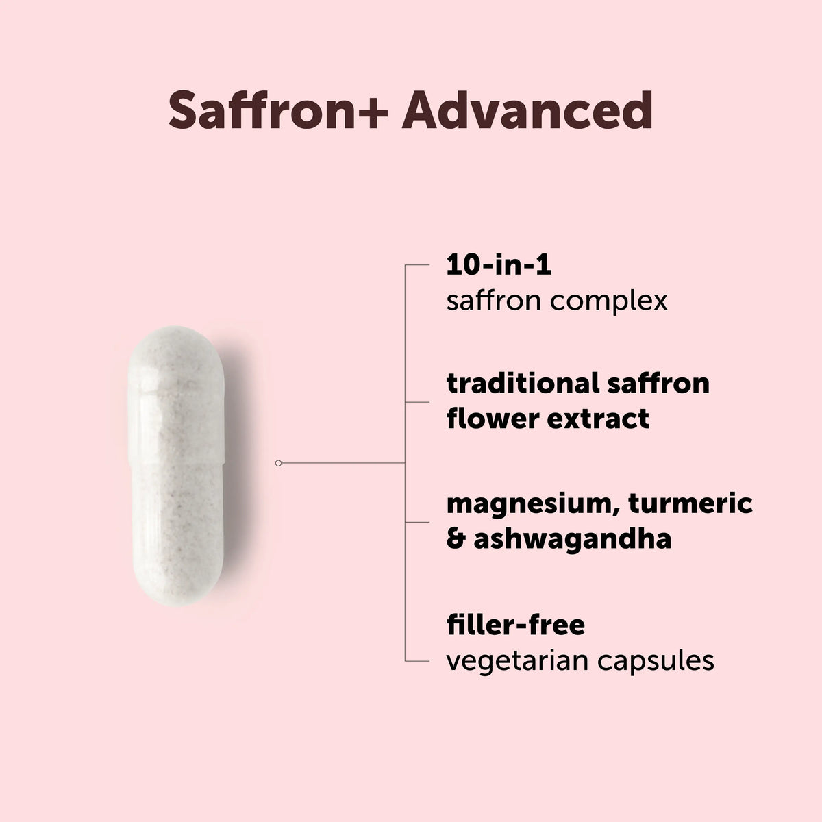Micro Ingredients Saffron+ Advanced Supplements Veggie Capsules