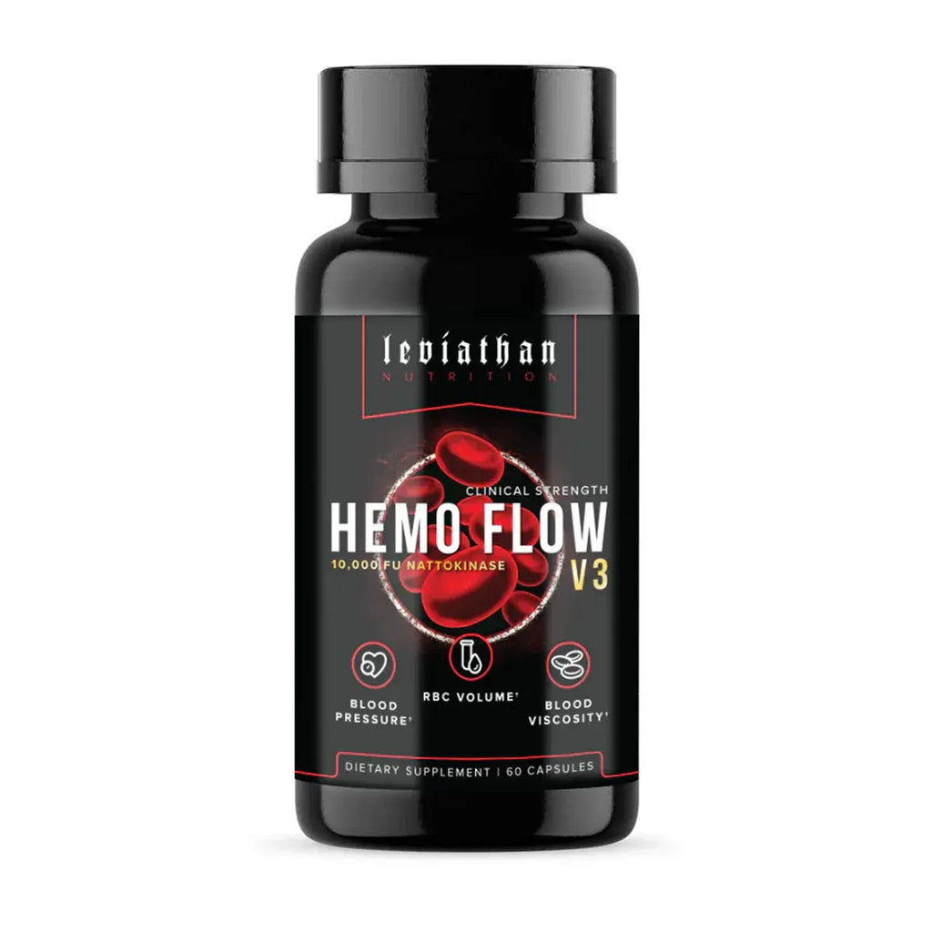 Leviathan Hemo Flow V3 Dietary Nutrition Capsules - Fitness Supplements for Blood Pressure Support, Heart Health, Blood Flow, Vasdrive-AP